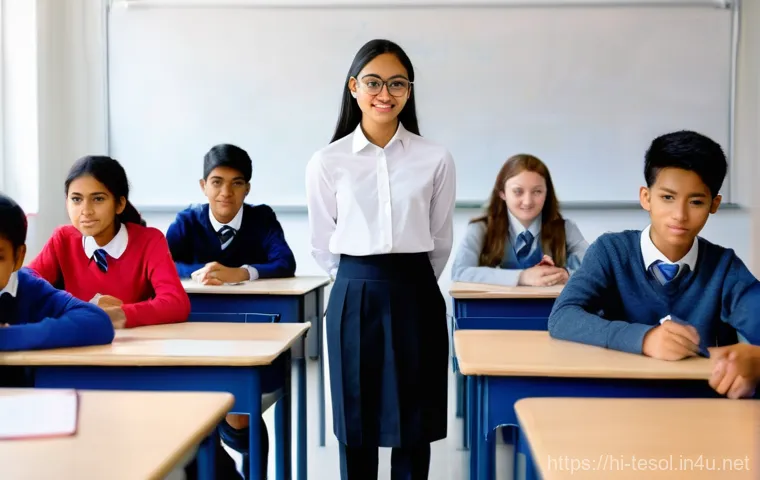 TESOL 강사가 겪는 문화적 도전 - **A Culturally Harmonious Classroom:**
    A vibrant and diverse group of international students, ag...